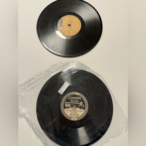 Pair of Edison 78 Records Old Pal, That’s A Lot of Bunk, & That Old Gang of Mine